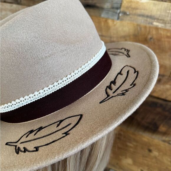 🔥HOMEMADE One-of-a-Kind Handmade Pyrography Hat – Western Chic Vibes 🔥 - Picture 8 of 11